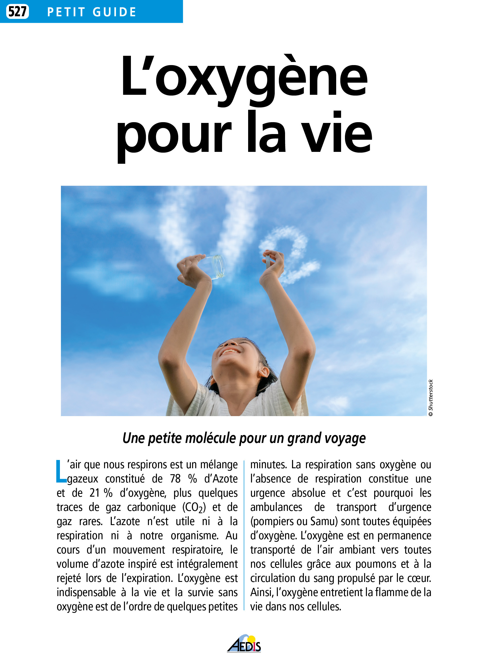 L'OXYGENE POUR LA VIE