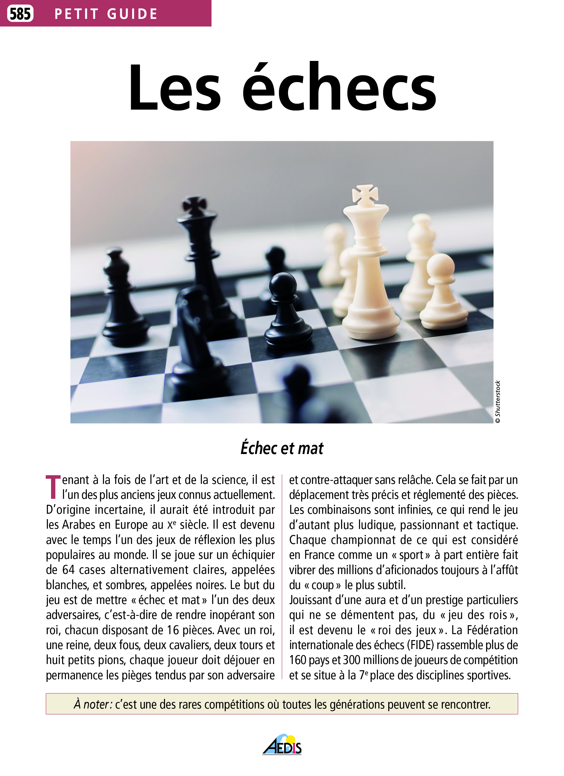 LES ECHECS