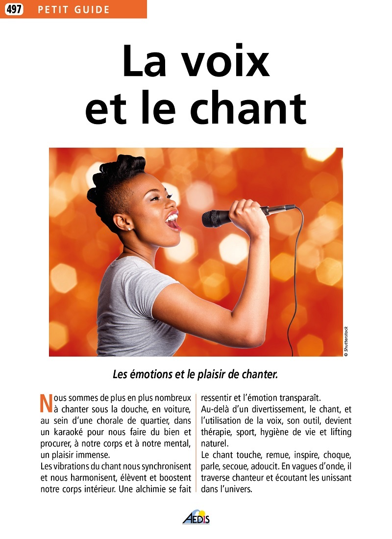 LA VOIX ET LE CHANT