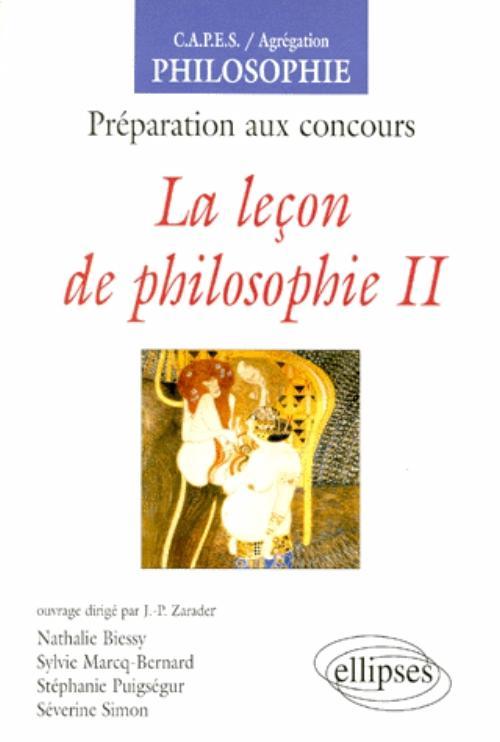 La leçon de philosophie, II