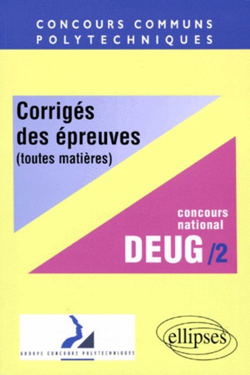 Mathématiques - Filières concours national DEUG / 2