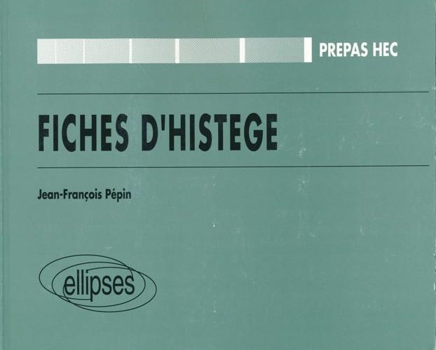 Fiches d'HISTÉGÉ - Prépas HEC