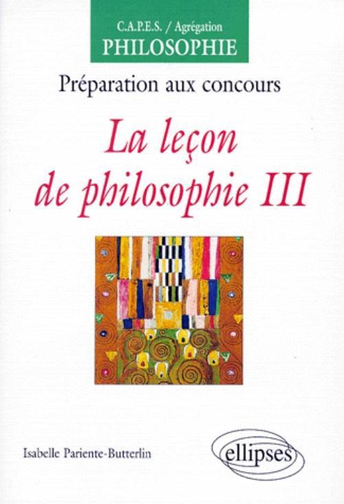 La leçon de philosophie, III
