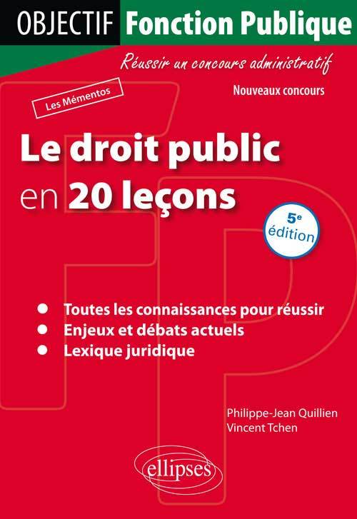 Le droit public en 20 leçons - 5e édition
