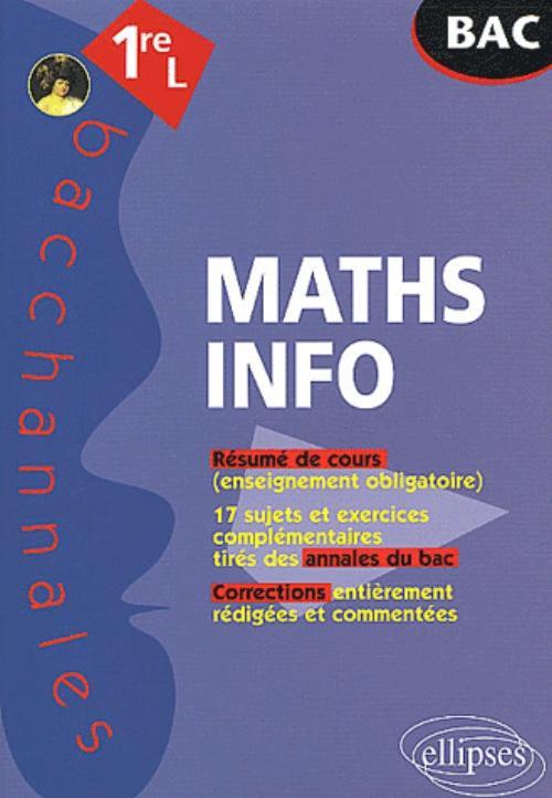 Mathématiques-Informatique - Première L - Enseignement obligatoire