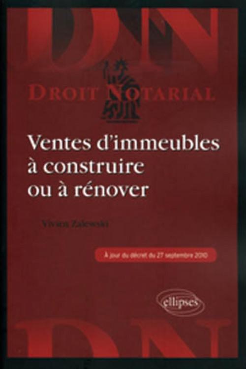 Ventes d'immeubles à construire ou à rénover