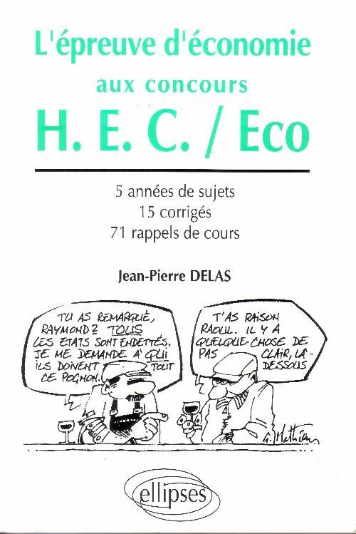 L'épreuve d'économie aux concours de la voie HEC - sujets 88 à 92