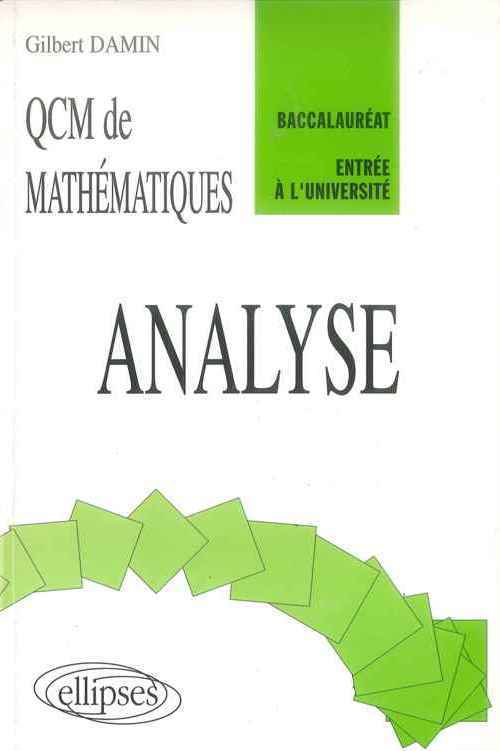 QCM de mathématiques - Analyse