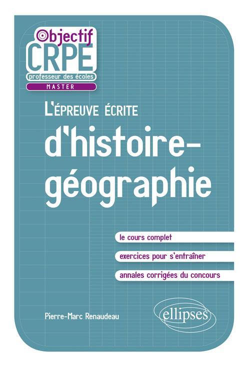 L'épreuve écrite d'histoire-géographie