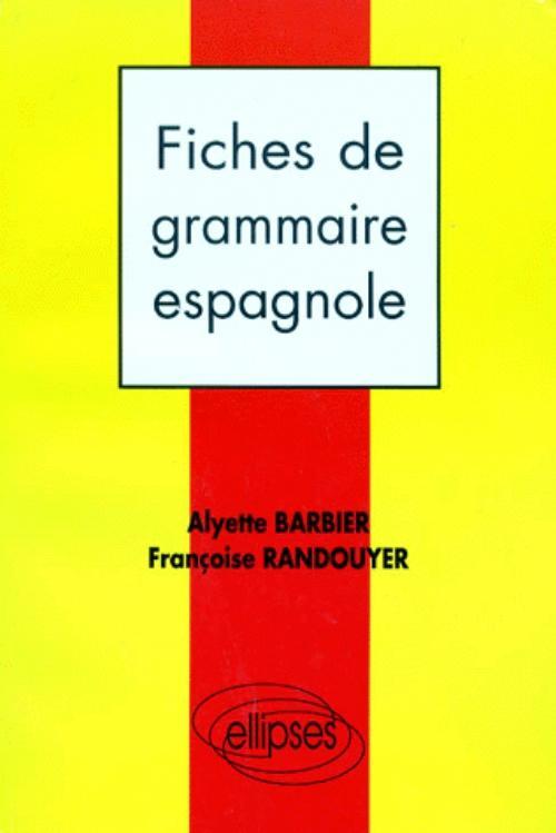 Fiches de grammaire espagnole