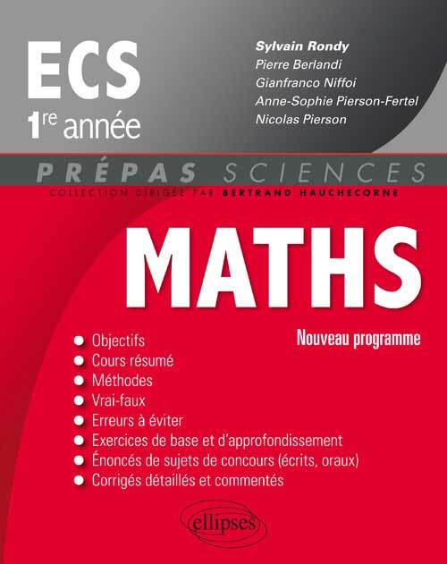 Mathématiques ECS-1 - conforme au nouveau programme 2013