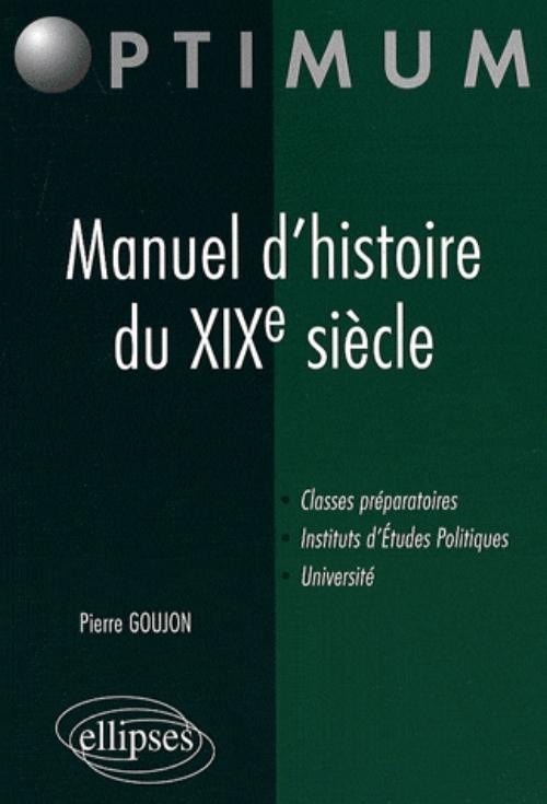 Manuel d'histoire du XIXe siècle