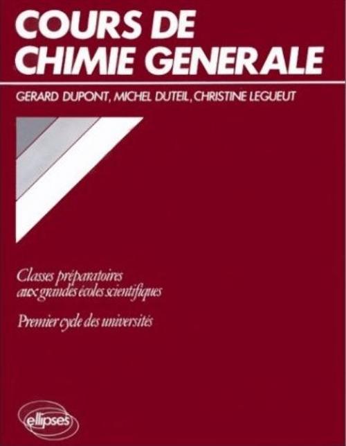 Cours de chimie générale