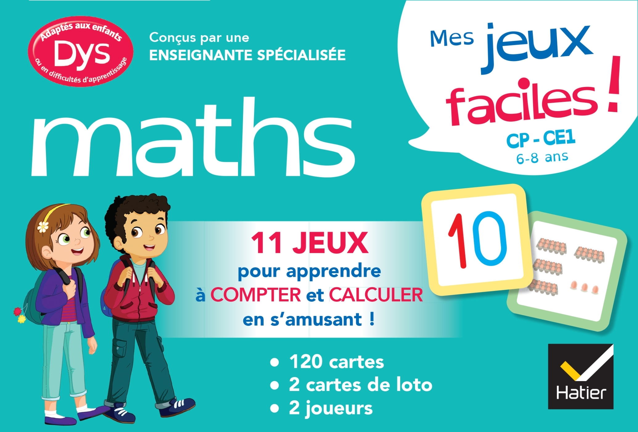 Mes jeux de maths facile ! dys (CP-CE1)