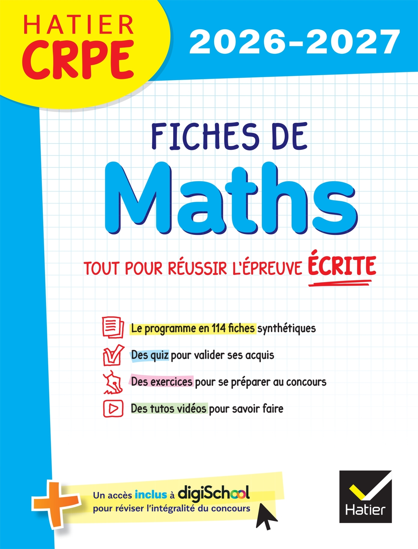 Hatier CRPE - Fiches de Maths - Epreuve écrite d'admissibilité - L3 et M2