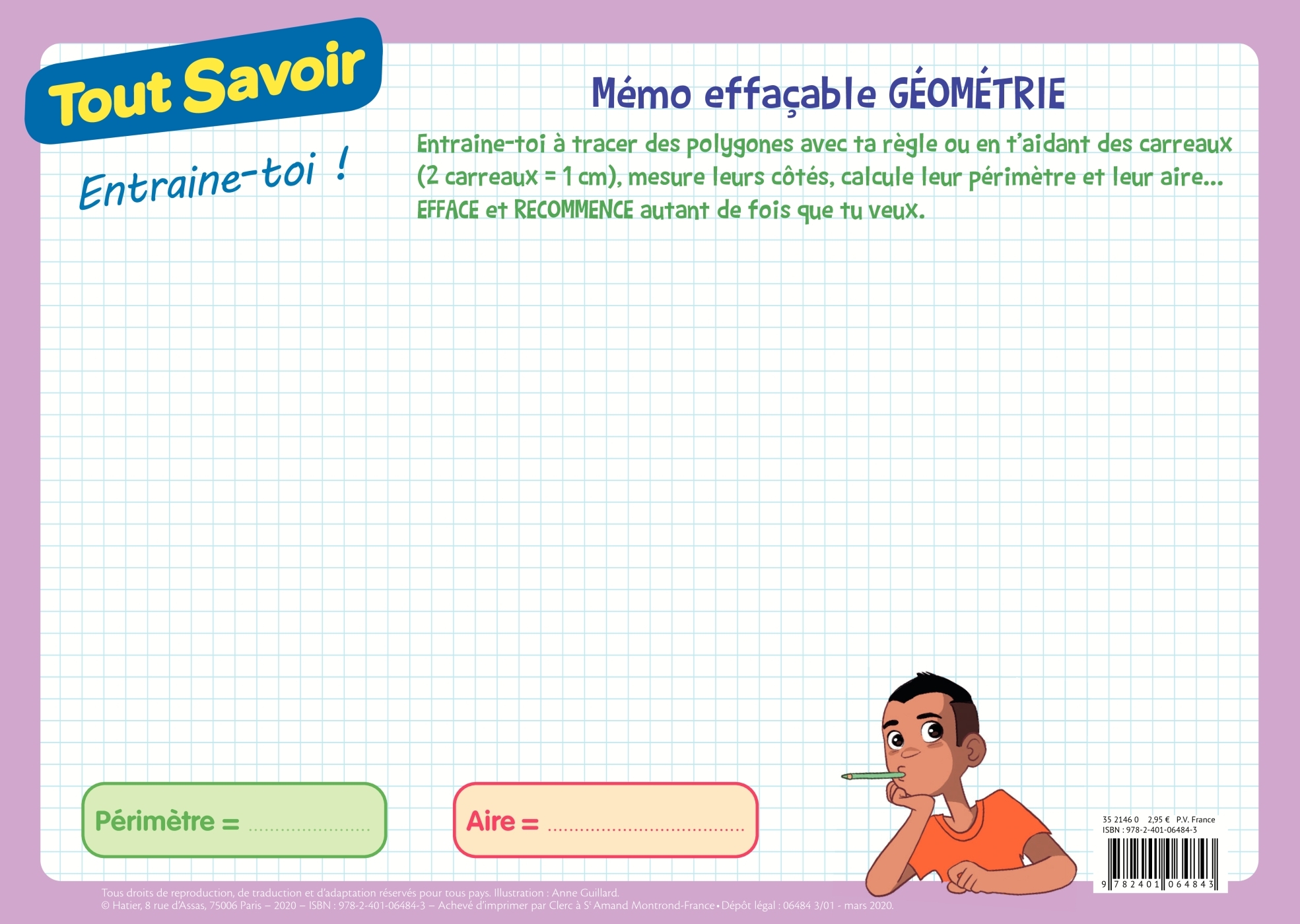 Mémo effaçable Géométrie