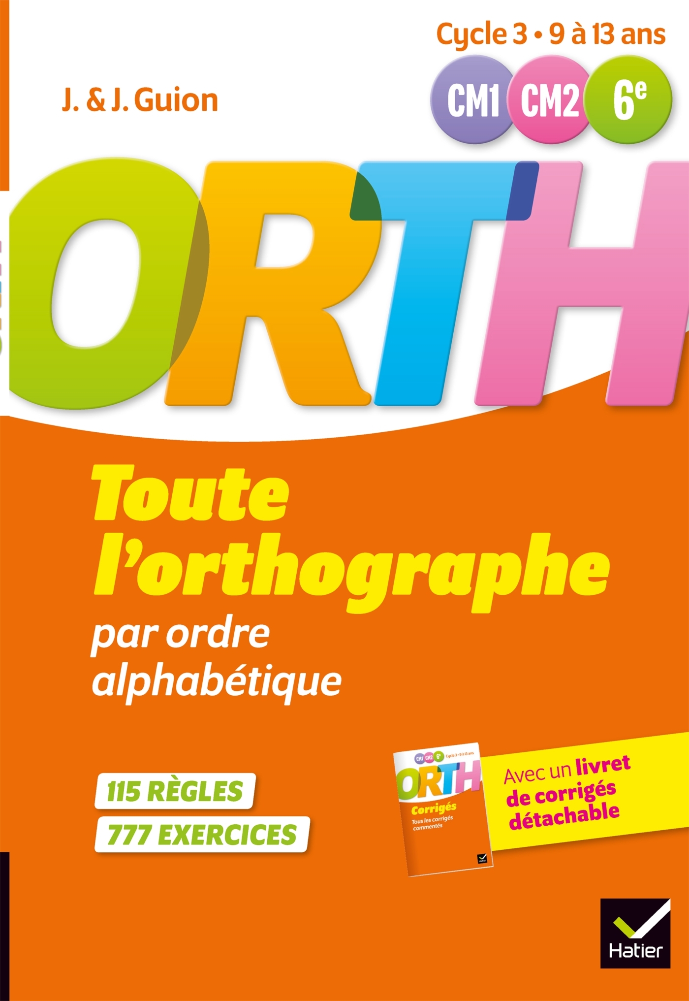 Toute l'orthographe par ordre alphabétique