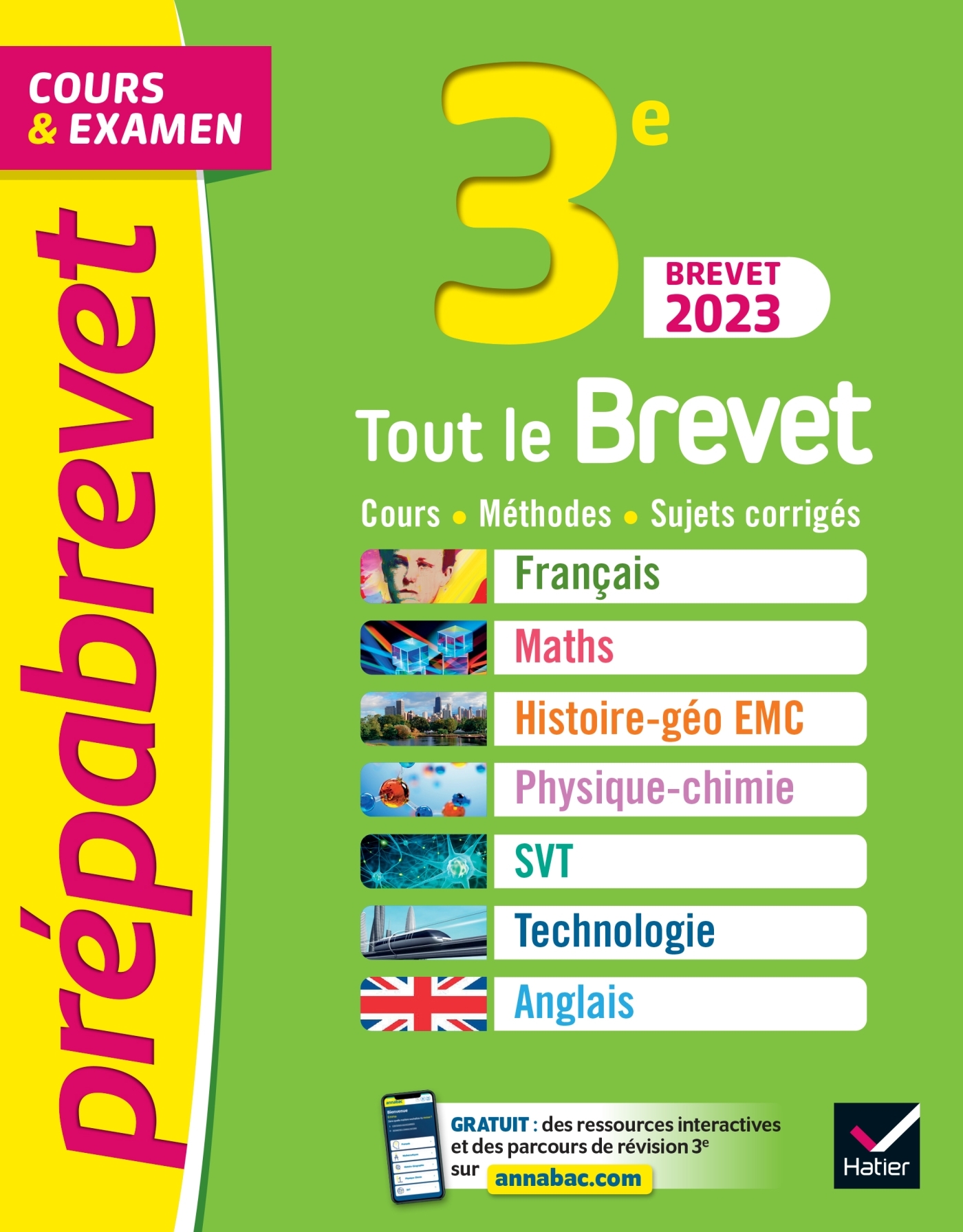 Prépabrevet Tout le brevet 2024 3e (toutes les matières)