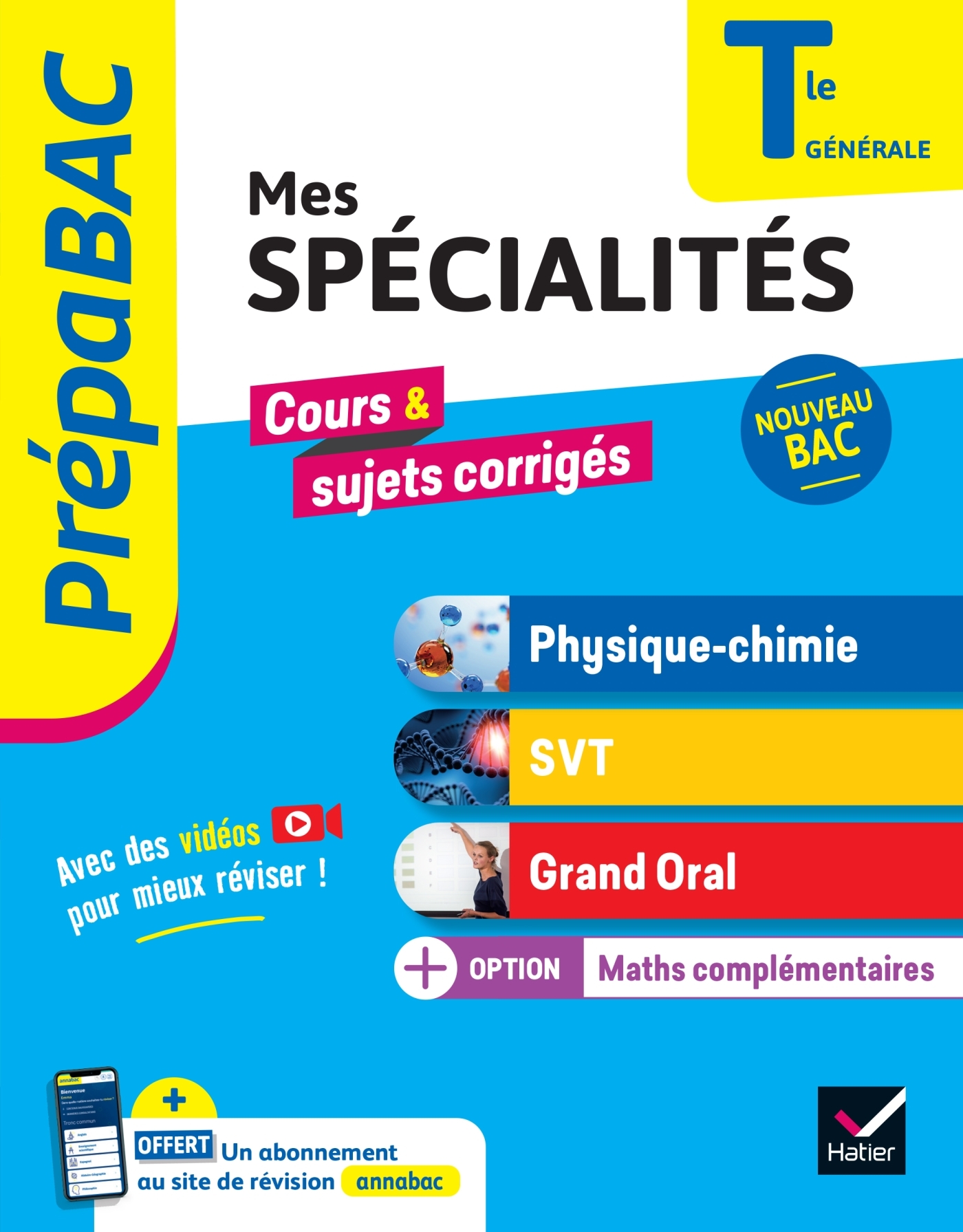 Prépabac - Mes spécialités Physique-chimie, SVT, Grand oral, Maths complémentaires Tle - Bac 2026