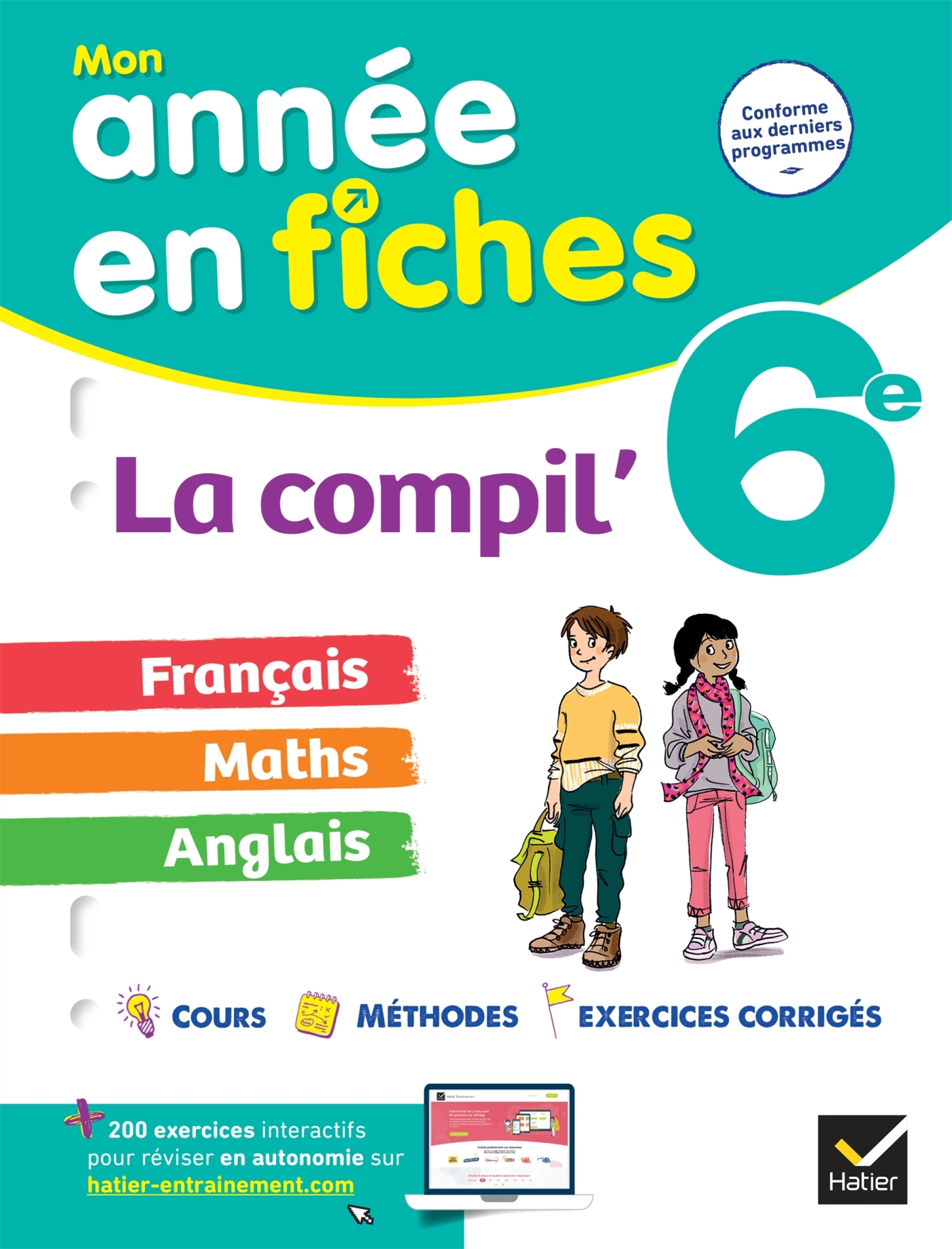 La Compil' 6e (tout-en-un) : français, maths et anglais