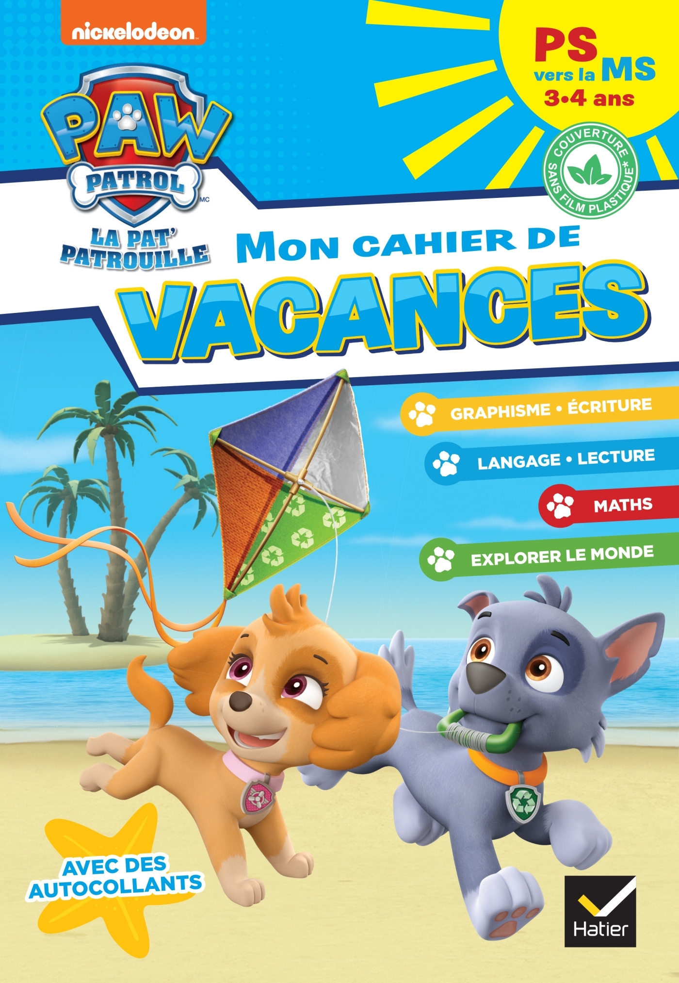 Cahier de vacances - Pat'Patrouille - PS vers la MS 3/4 ans