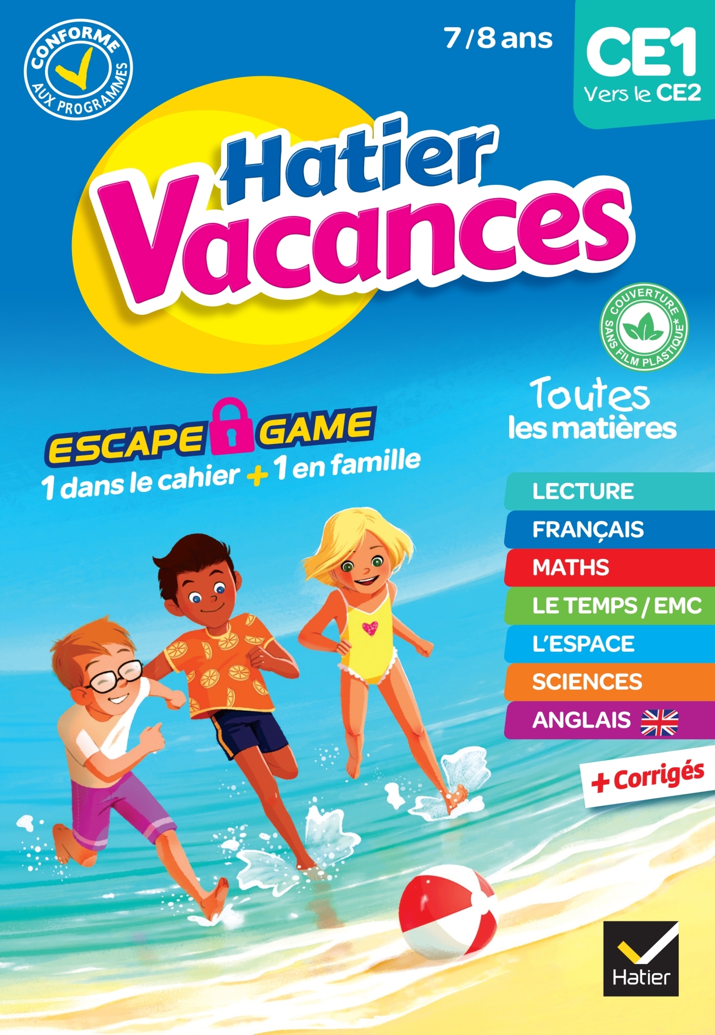 Cahier de vacances 2023 du CE1 vers le CE2 7/8 ans
