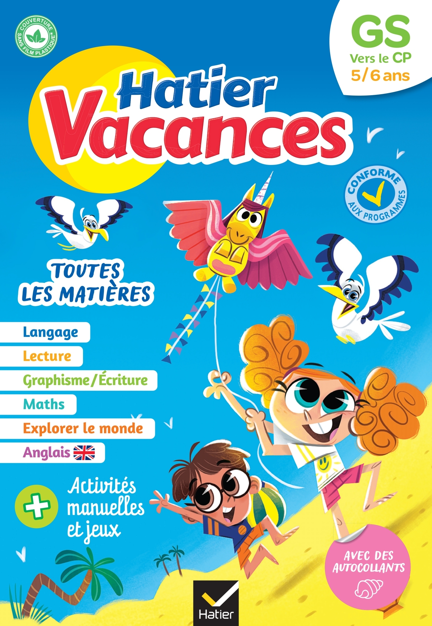 Cahier de vacances 2026 - Hatier vacances - De la GS vers le CP 5/6 ans