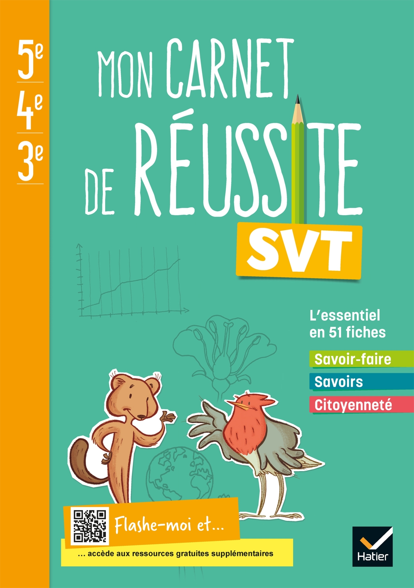 Mon carnet de réussite SVT 5e 4e 3e - Ed 2021 - Carnet élève