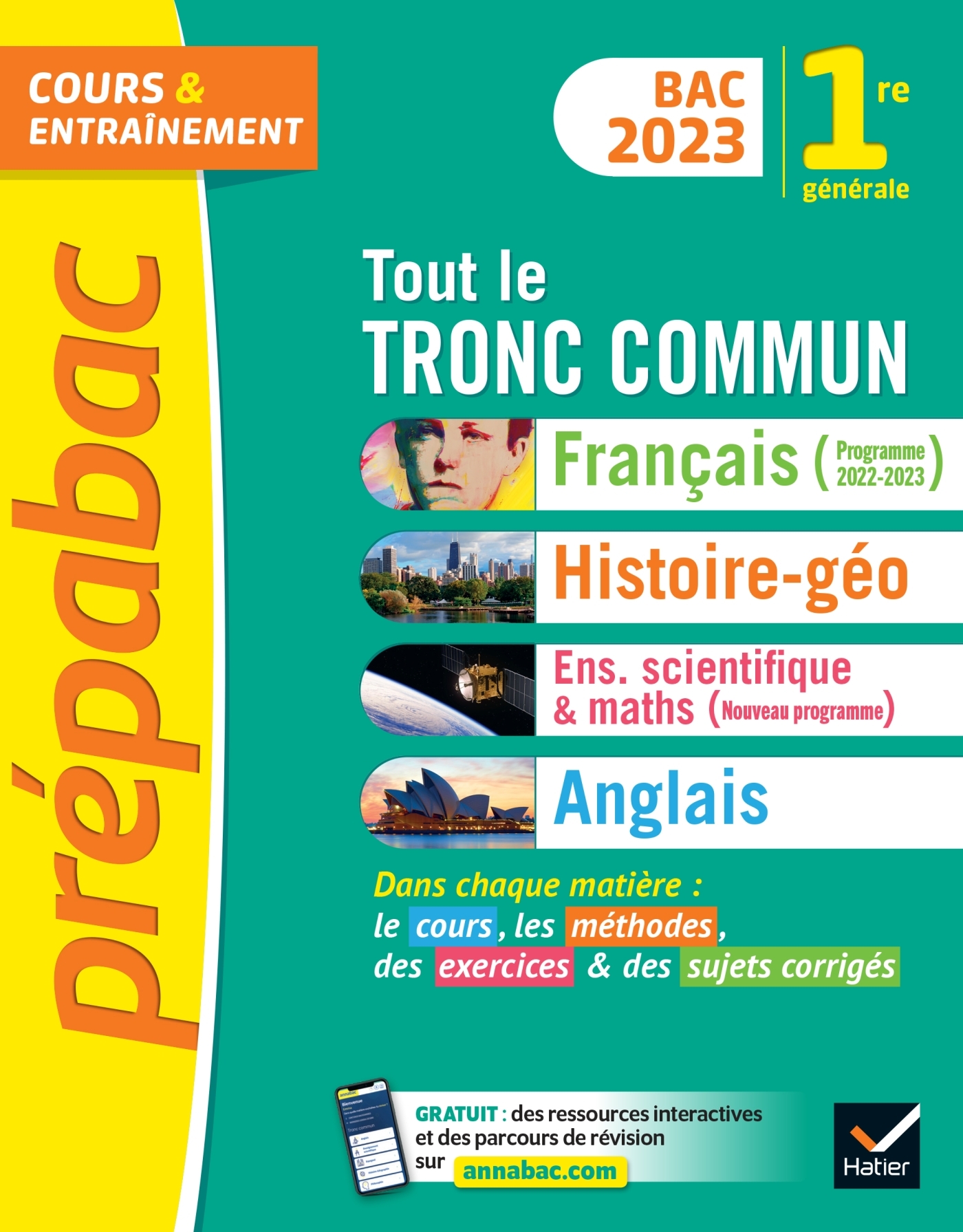Prépabac Tout le tronc commun 1re générale Bac 2023 (toutes les matières)