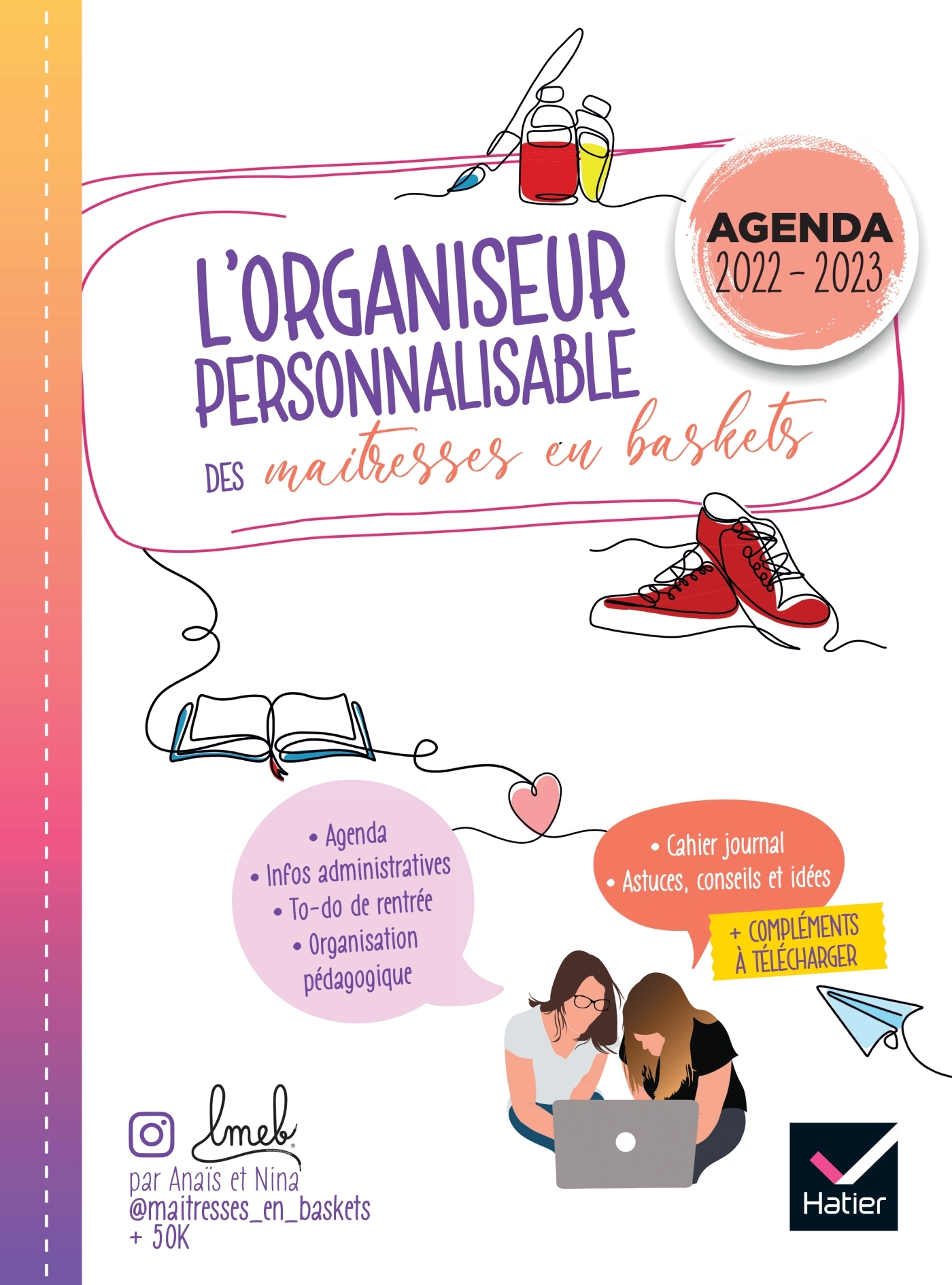 Organiseur personnalisable des maitresses en baskets Ed.2022 - Planification et agenda