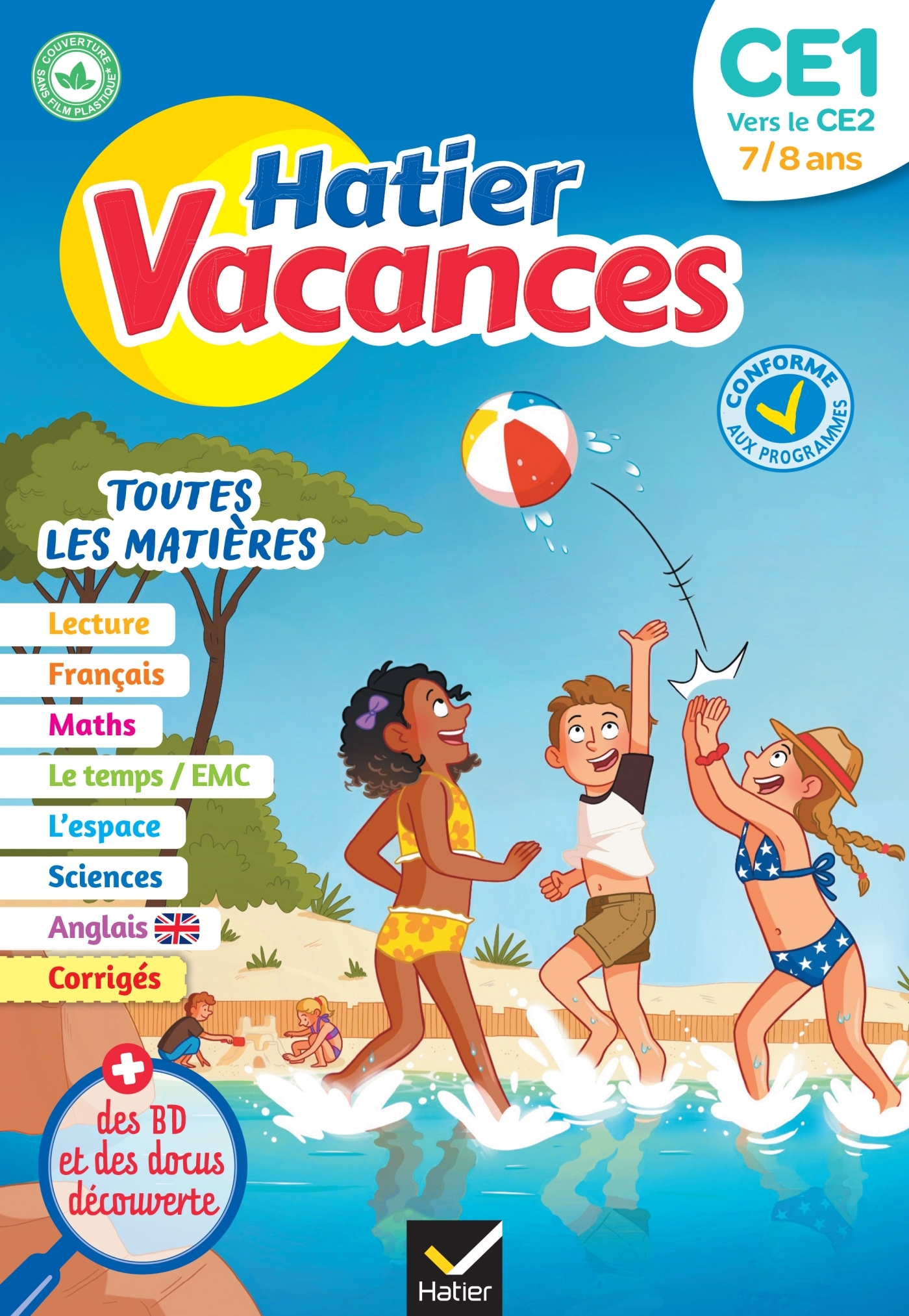 Cahier de vacances - Hatier vacances - Du CE1 vers le CE2 7/8 ans
