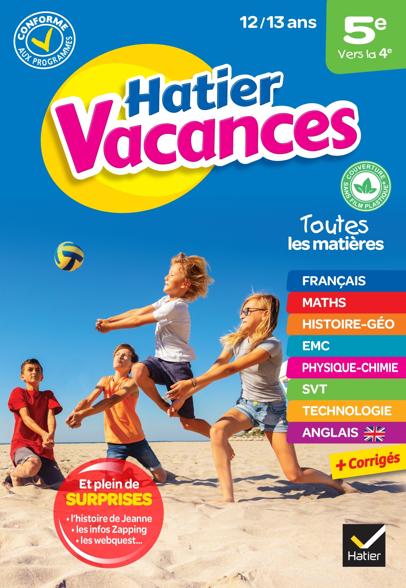 Cahier de vacances 2023 de la 5e vers la 4e