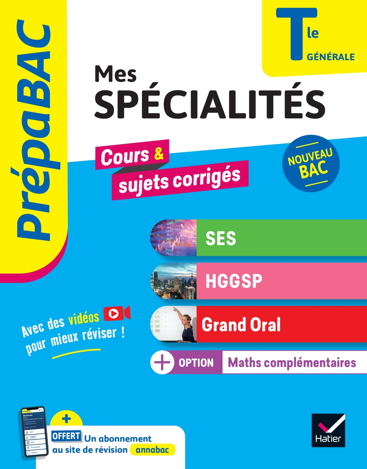 Prépabac - Mes spécialités SES, HGGSP, Grand Oral & Maths complémentaires Tle - Bac 2026