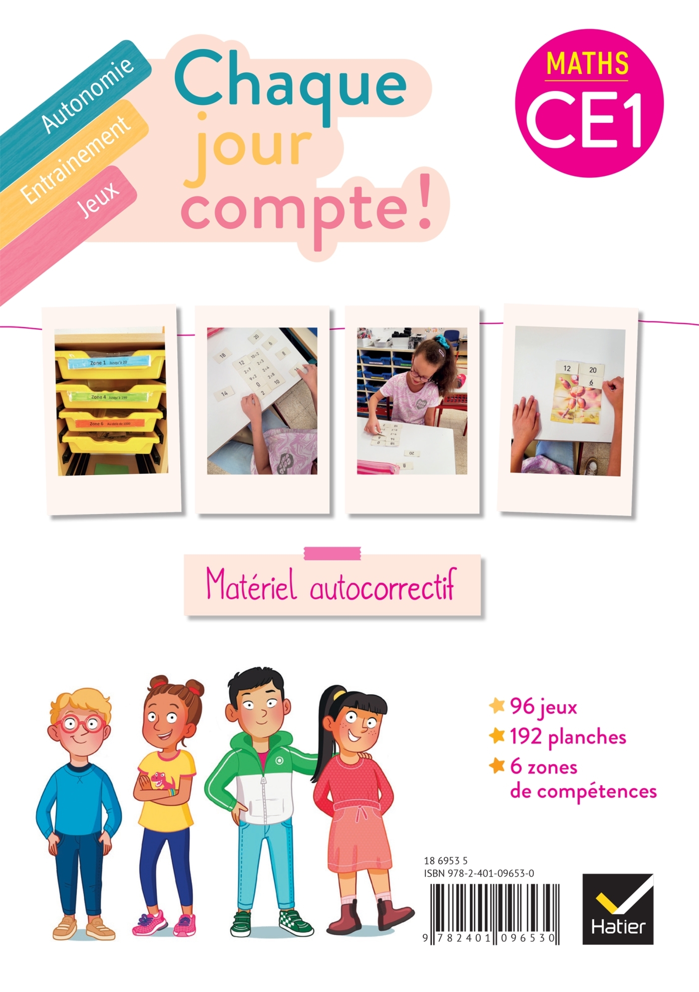 Chaque jour compte - Maths CE1 Ed. 2023 - Les ateliers  : jeux autocorrectifs