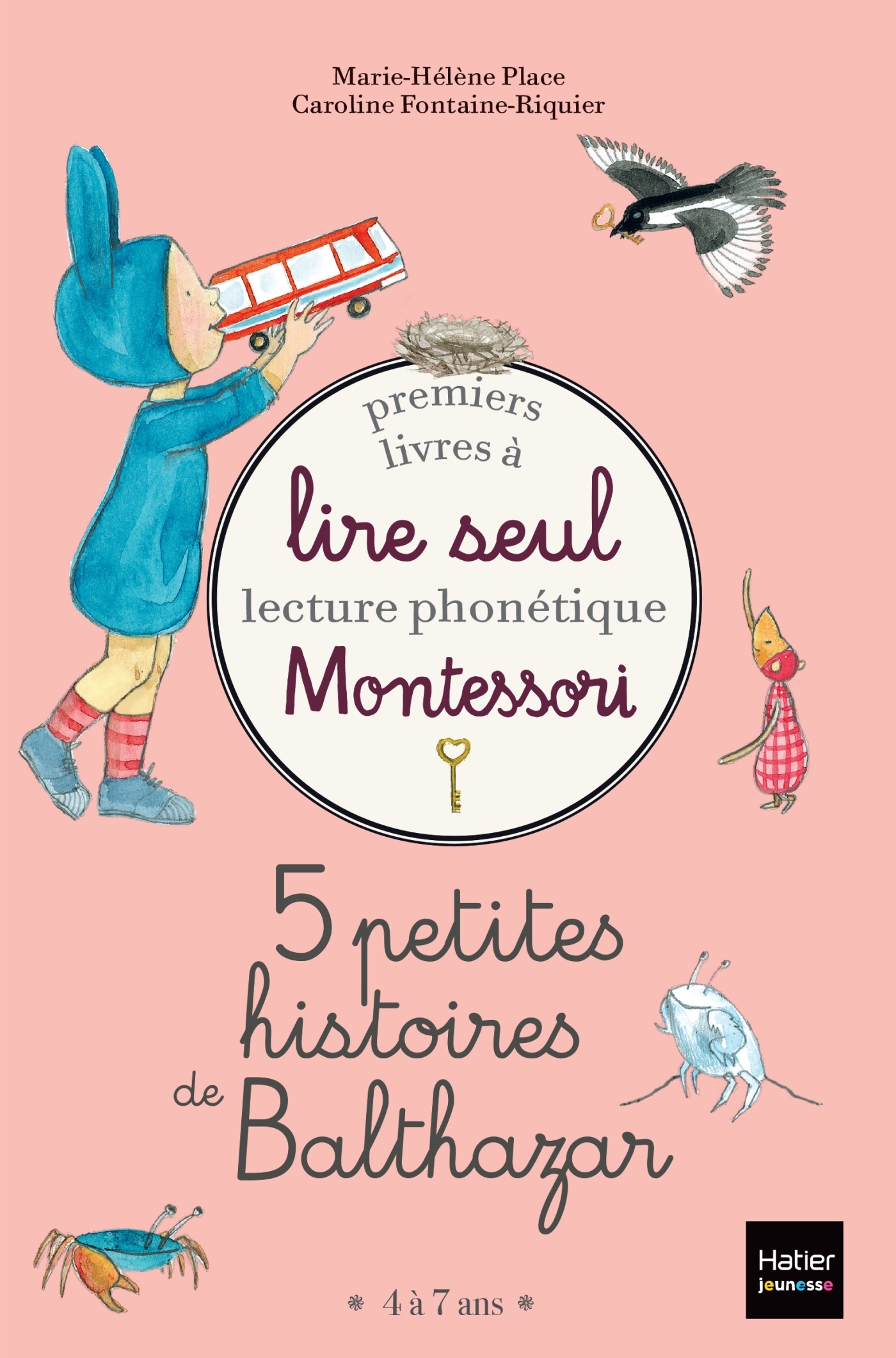 Coffret Premiers livres à lire seul 5 petites histoires de Balthazar Niveau  1 Pédagogie Montessori