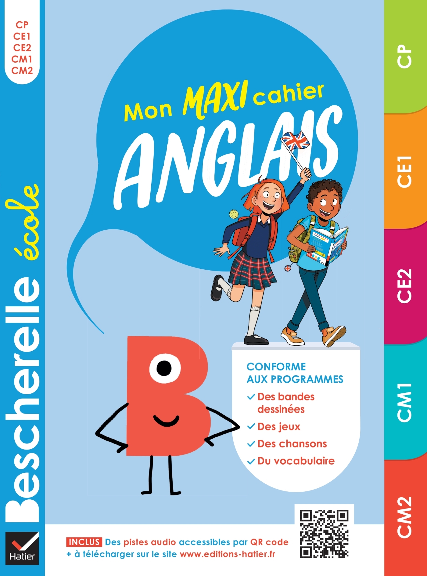 Bescherelle école - Mon maxi cahier d'anglais (CP, CE1, CE2, CM1, CM2)