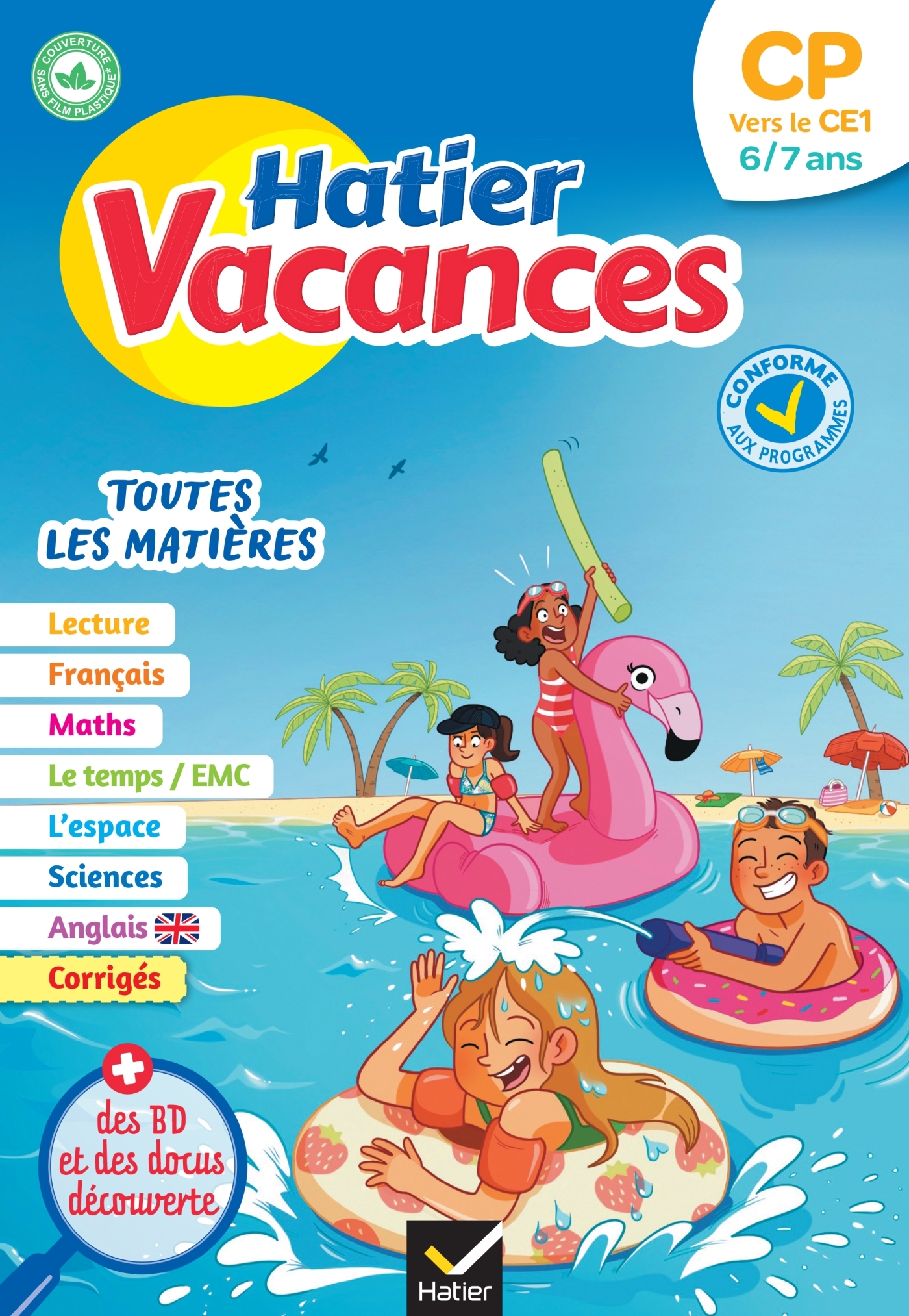 Cahier de vacances - Hatier vacances - Du CP vers le CE1 6/7 ans