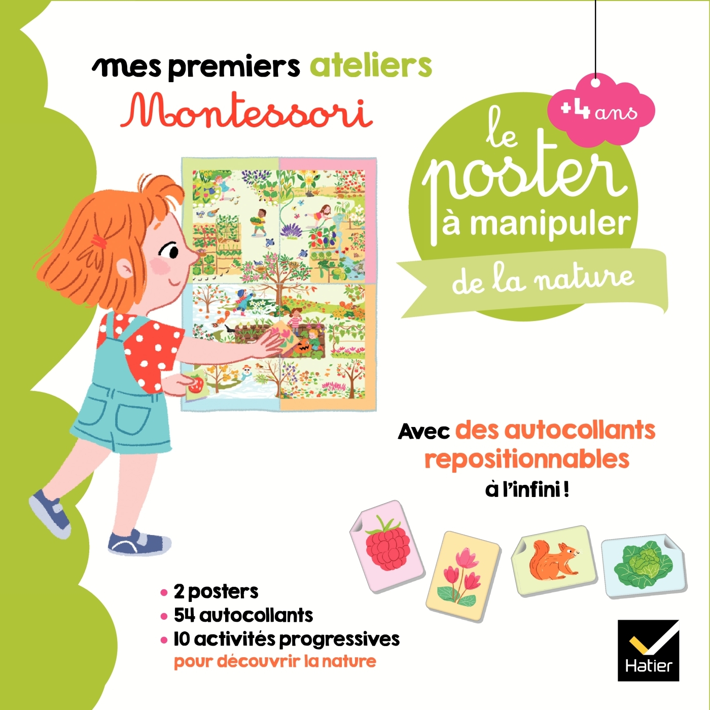 Coffret Montessori poster à manipuler de la nature