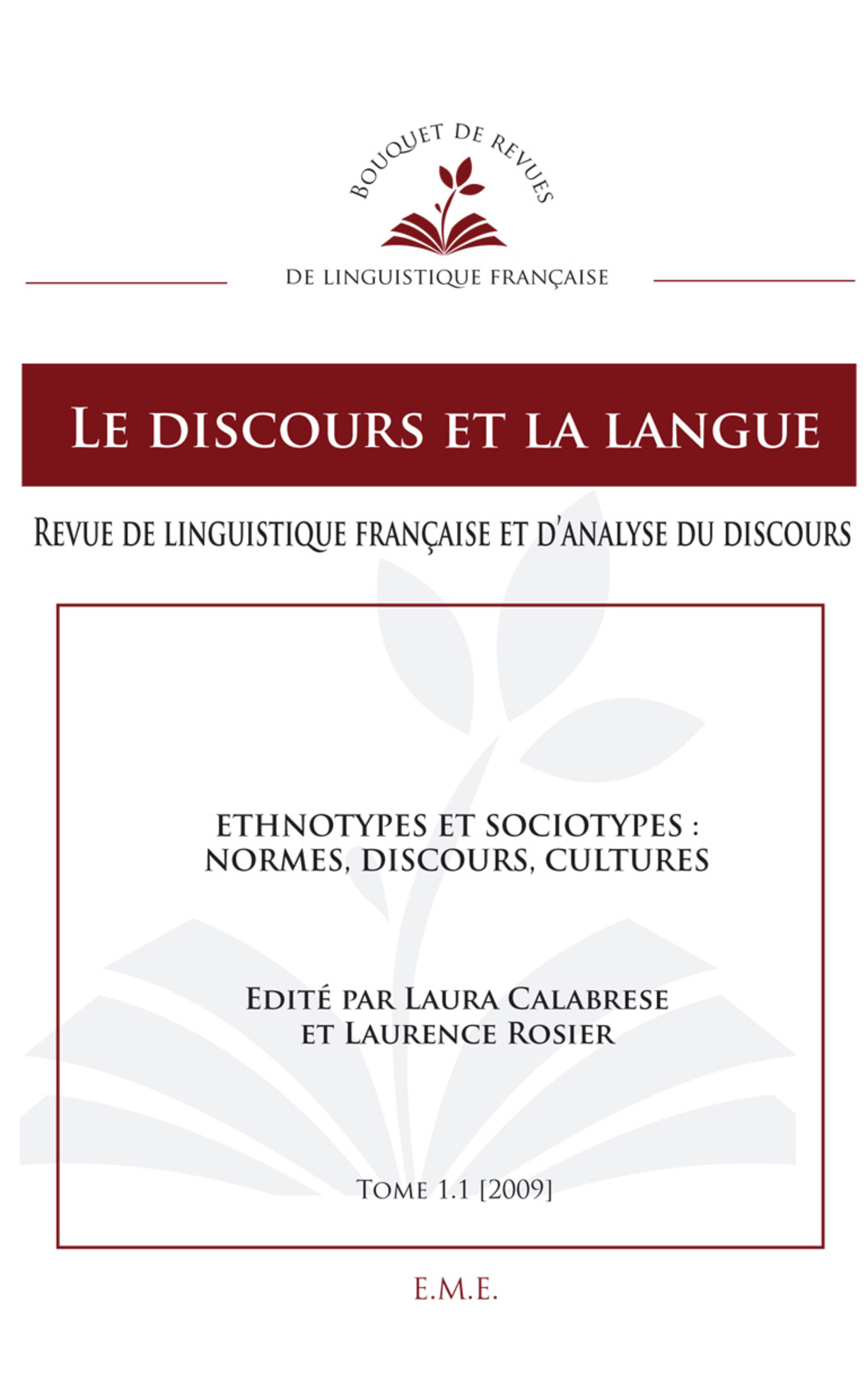 Le discours et la langue