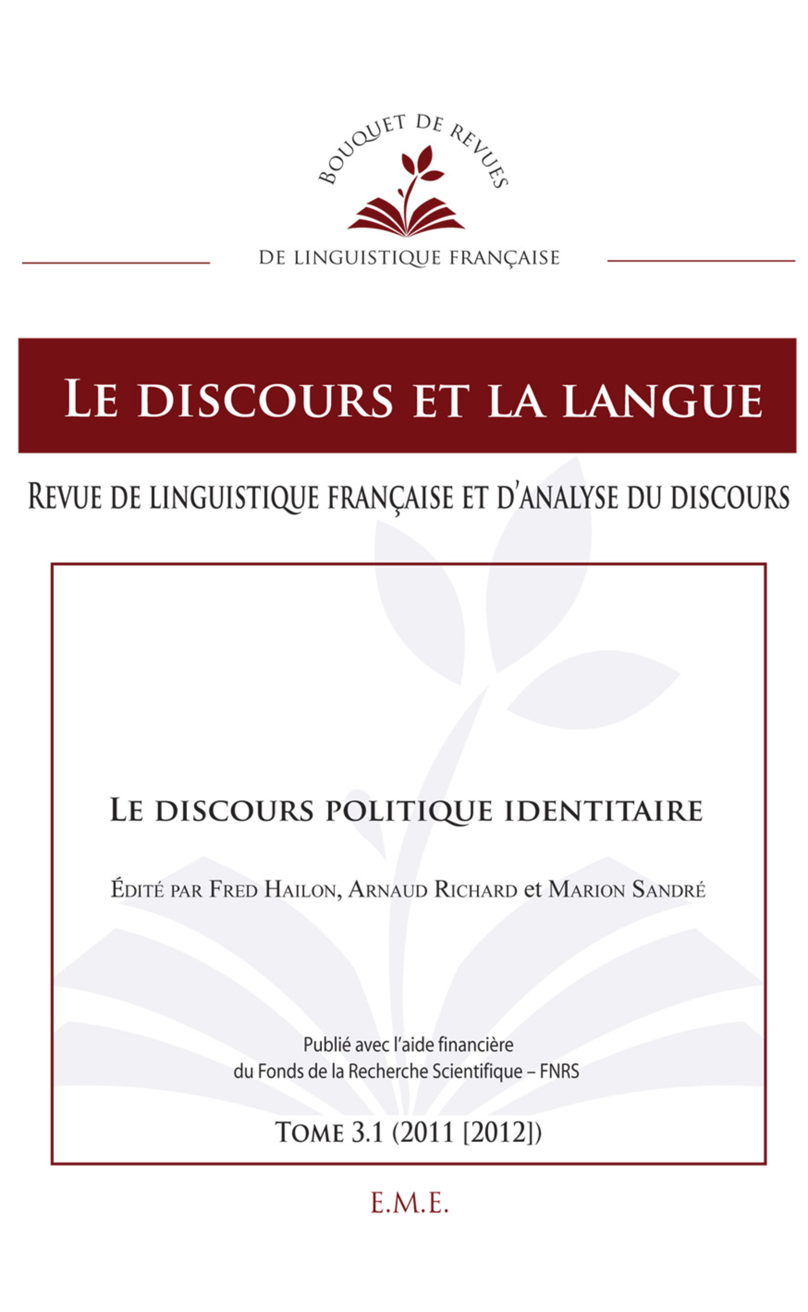 Le discours et la langue