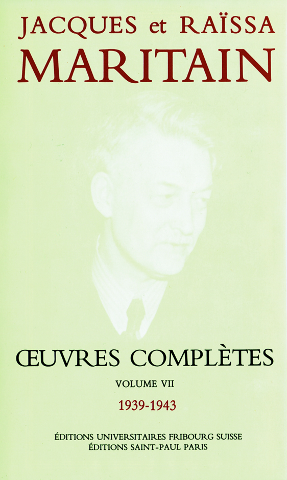 Oeuvres complètes Maritain VII