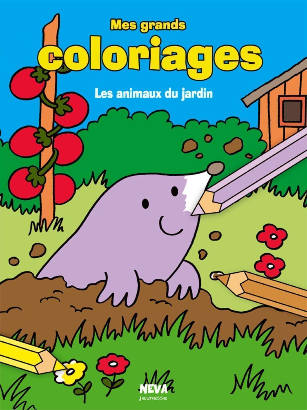 Mes grands coloriages - Les animaux du jardin