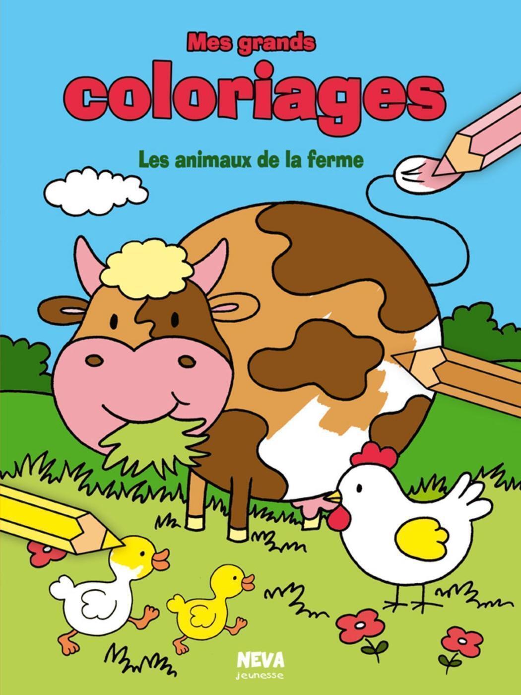 Mes Grands coloriages - Les animaux de la ferme