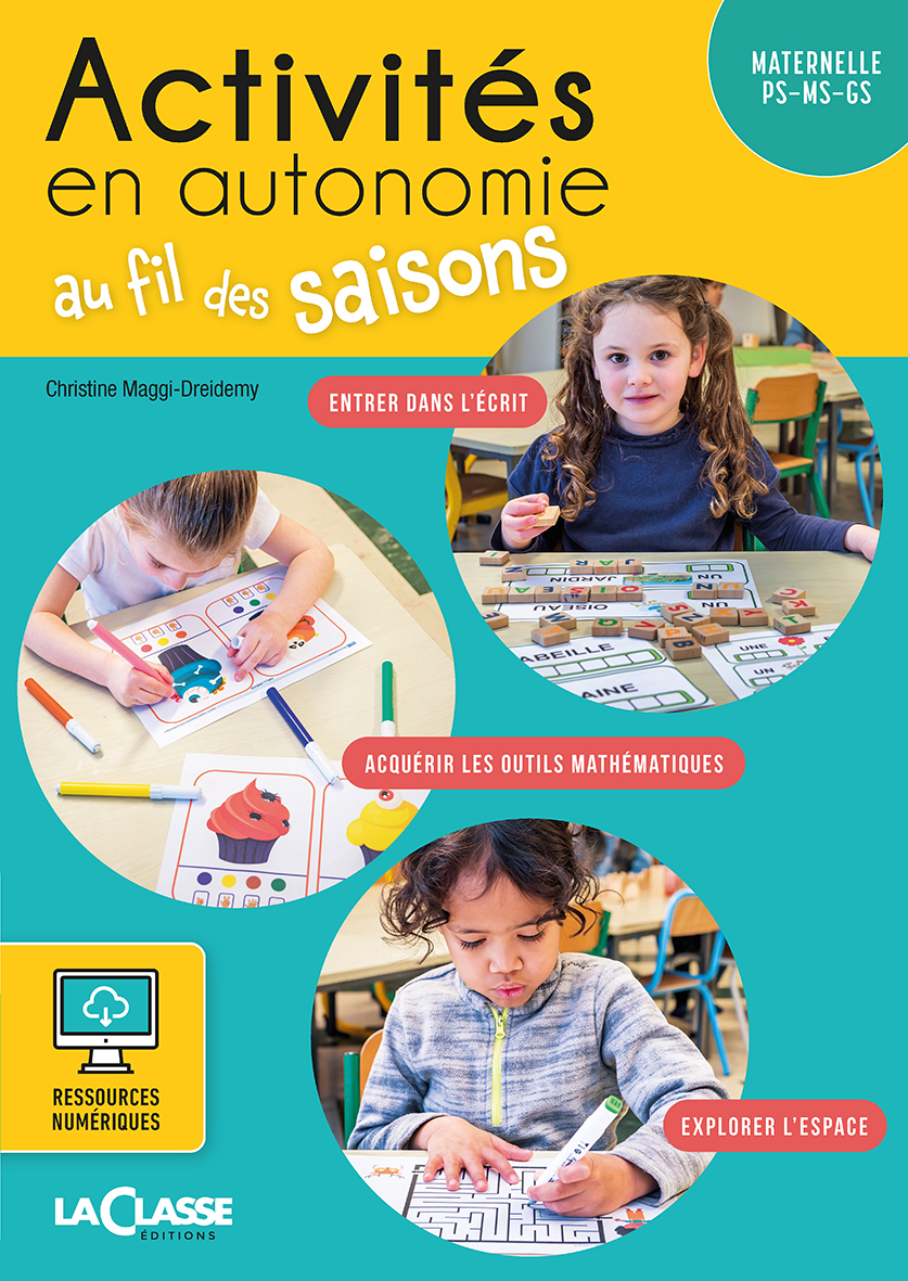 ACTIVITES EN AUTONOMIE AU FIL DES SAISONS PS-MS-GS (livre + ressources numériques)