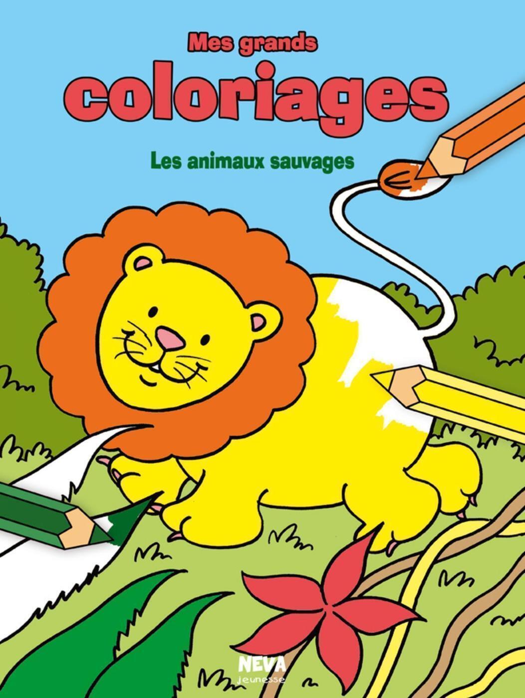 Mes grands coloriages - Les animaux sauvages