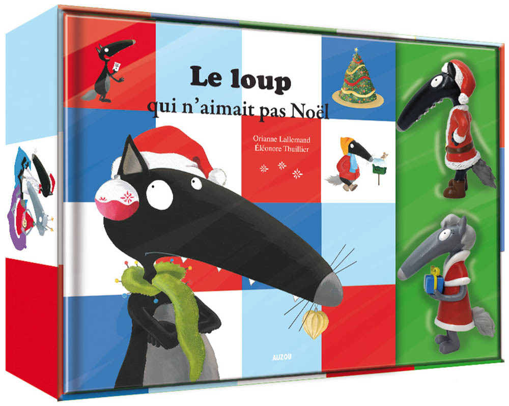 Coffret Figurines de Noël Loup et Louve - Qui n'aimait pas Noël