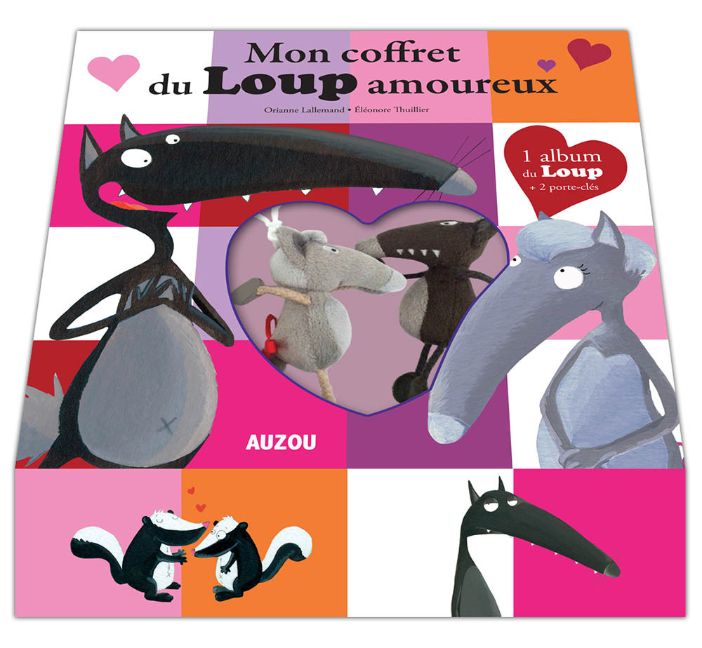 MON COFFRET DU LOUP AMOUREUX + 2 PORTE-CLES