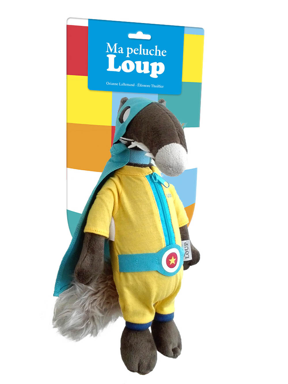 Peluche Loup super-héro UNICEF