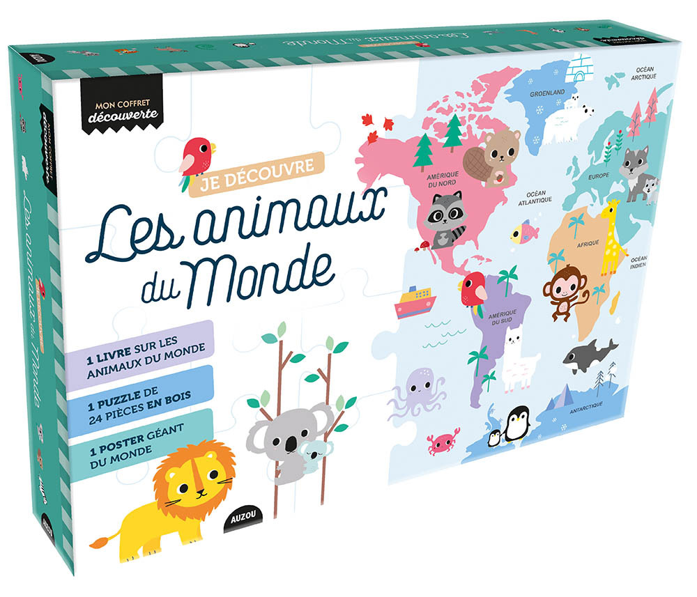 MON COFFRET DÉCOUVERTE - JE DÉCOUVRE LES ANIMAUX DU MONDE