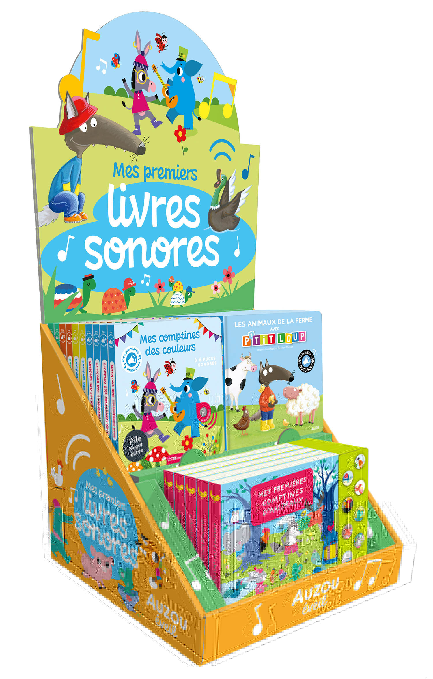 PLV PLEINE DE TABLE - LIVRES SONORES - 25 VOL